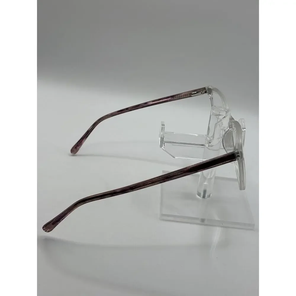 Phoebe P322 Clear Purple Eyeglasses 54-17-140 Square Women's Frames Vintage